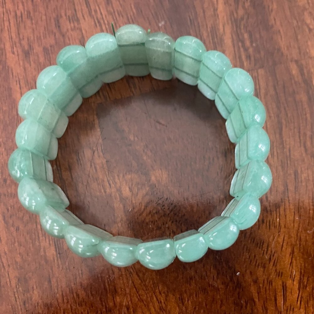 Source Unknown Green Beaded Stretch Bracelet - Picture 2 of 3